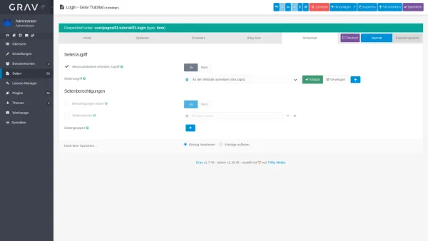 Screenshot Admin Panel